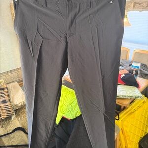 J.Lindeberg Men's Classic Black Golf/Dress Pants